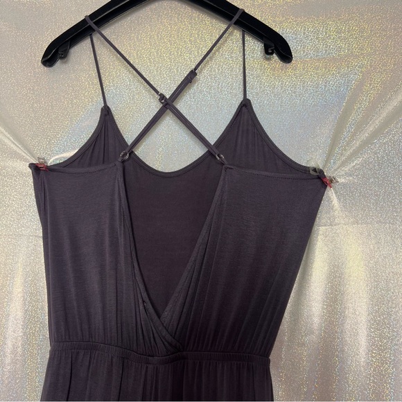 Fantastic fawn jumpsuit onsie jumper grey tie waist criss cross back comfy - Picture 3 of 12